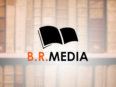 WIP - B.R. Media Logo book book logo century gothic logo
