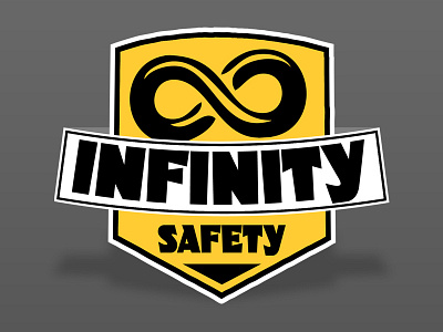 Infinity Logo infinity logo safety yellow