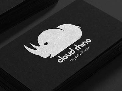 Cloud Rhino Logo cloud logo rhino