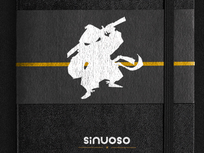 Sinuoso Logo placed on Moleskin logo logo design mockup moleskin sinuoso