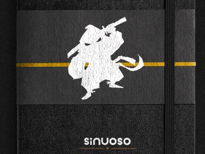 Sinuoso Logo placed on Moleskin