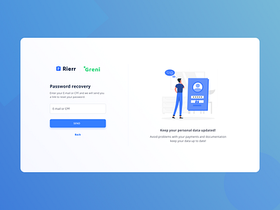 First login & Password creation by Alexandre Schrammel on Dribbble