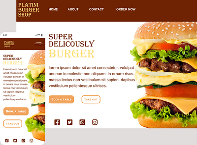 Plat_burger design ui ux