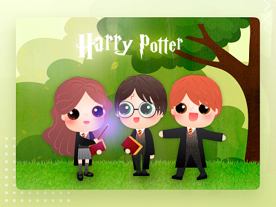 Harry Potter cartoon character design harrypotter illustration