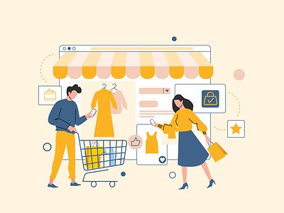 E-commerce - Illustration concept