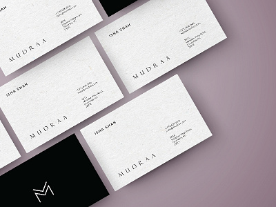 Mudraa - Business Cards brand brand design branding classic fashion identitydesign minimal stationery design wrist watch