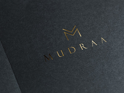 Mudraa - Brochure Cover brand design branding brochure cover classic cover design fashion gold foiling ideas identity design minimal packaging