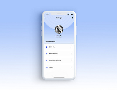 Daily Ui Challenge: 007 Settings app application design design icon interface design profile settings ui ui design uiux uiuxdesign ux web