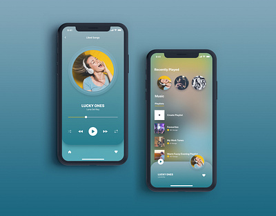 Daily Ui Challenge #009 - Music Player app design application design design art interfacedesign minimal screen design ui ui design uidesign uiux user interface uxdesign
