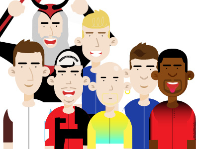 Riders animation cycling gradients happy people riders smile