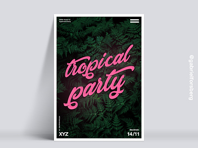 Tropical Party - Poster Concept