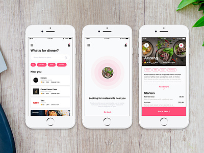 Table Booking App - Concept by Gabriel Forsberg on Dribbble