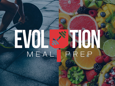 Evolution Meal Prep logo design logo typography