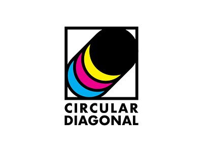 Circular Diagonal: Personal Brand brand branding circle clean cmyk geometric geometry icon logo minimal simple square vector