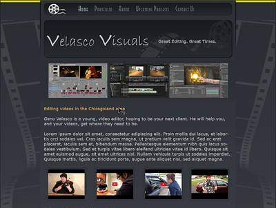 Video Editor Website design editor graphic design website