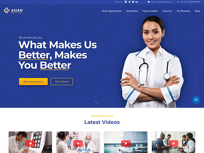 Asian Health Clinic Wordpress Website Design