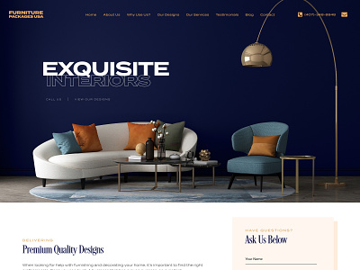 Furniture Packages USA Website Redesign branding flat redesign typography ui website design wordpress