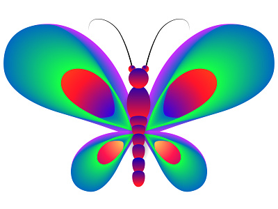 Abstract Butterfly Vector design flat icon illustration logo minimal vector