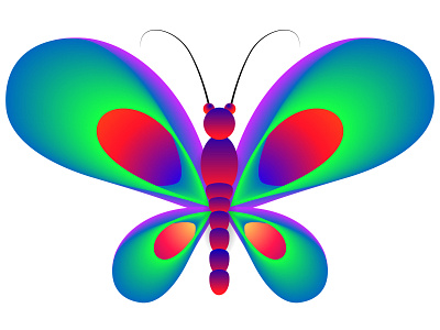 Abstract Butterfly Vector