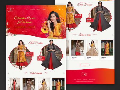 Fashion World Garments Pvt. Ltd. colorful design graphic design illustration website design wordpress development