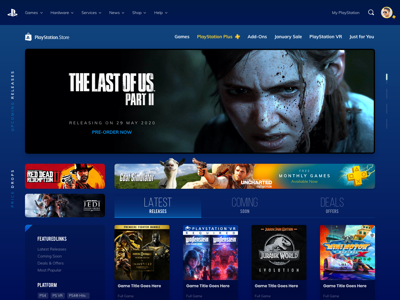 playstation web store