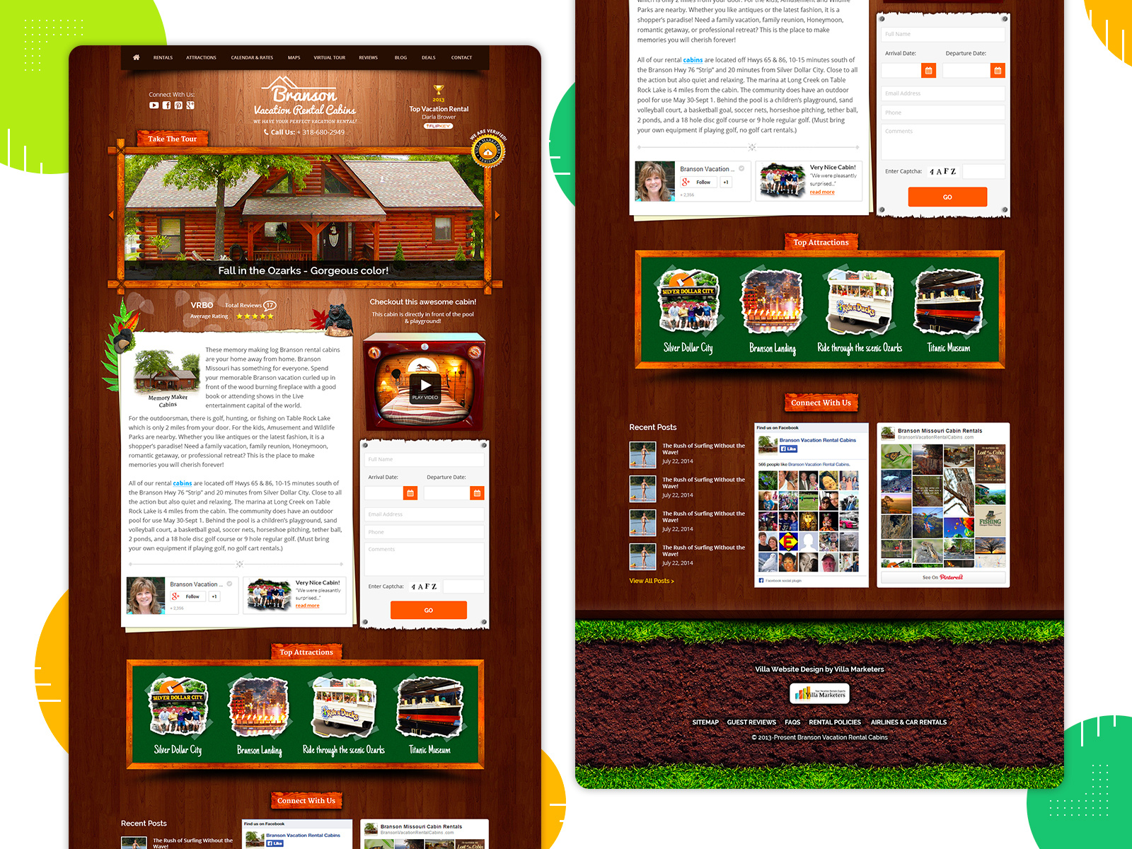 Branson Vacation Rental Cabins By Dibakar Jana On Dribbble
