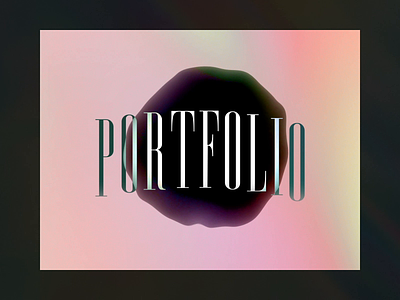 Andrea Gottardi - Iridescent Portfolio after effect concept design gradient iridescent motion portfolio teaser text
