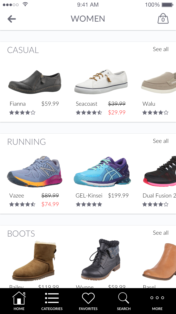 ShoeShop Mobile App by Jeff Janes on Dribbble