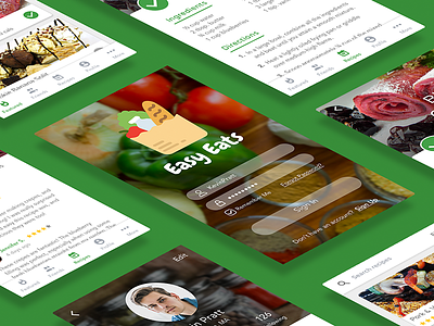 Recipe App animation app food ingredients interaction mobile recipe review sketch ui ux