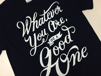 Be A Good One - Career Day Tee career day design learn lettering navy school script shirt teach typography