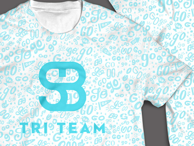 Go SB all over branding go hand drawn illustration lettering pattern t shirt type typography white