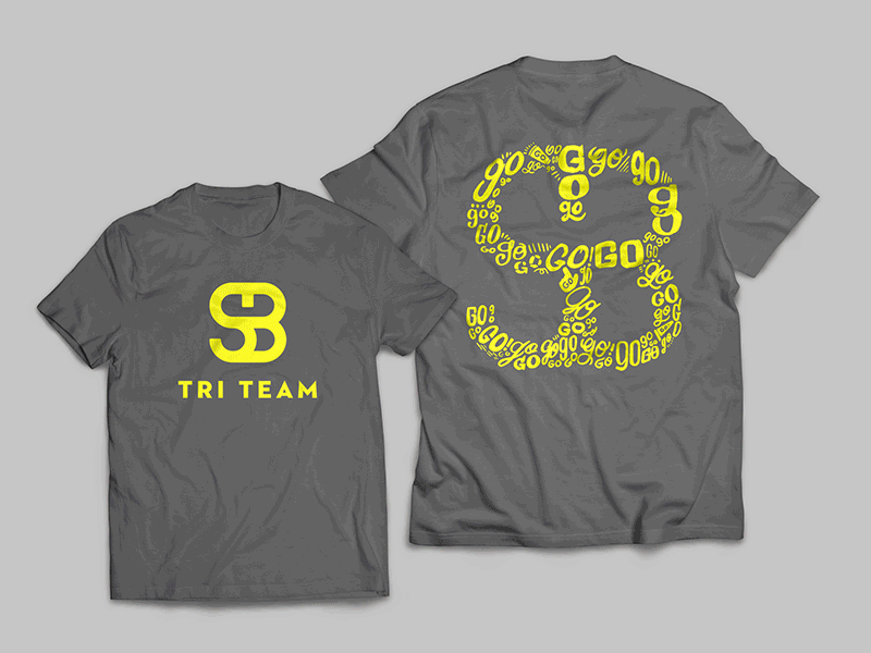 SB Shirt Options bike branding colors dri fit exercise identity lettering run shirt swim triathlon typography