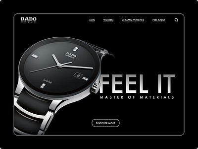 RADO LANDING PAGE REDESIGN branding graphic design redesign ui ux web design
