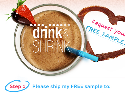 Landing Page Snapshot chocolate drink shrink strawberry