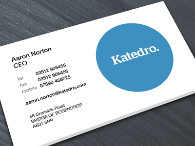 Katedro Corporate ID WIP business card clean corporate id logo minimal minimalist simple