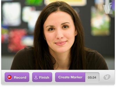 Video Conference Application UI app application conference finish marker record ui video