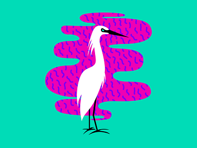 Birds of Summer - Egret