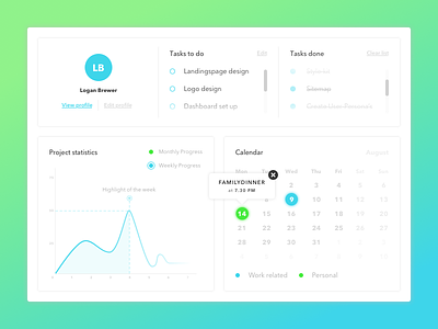 First creative day 🚀 concept dashboard interface interface design platform statistics tasks to do ui ui design user interface visuals
