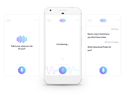 Voice Interaction Shot app application ui user interface voice voice interaction