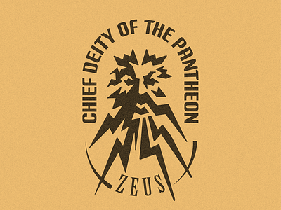 Zeus chief deity of the pantheon branding design god graphic design illustration logo mythology ui ux vector