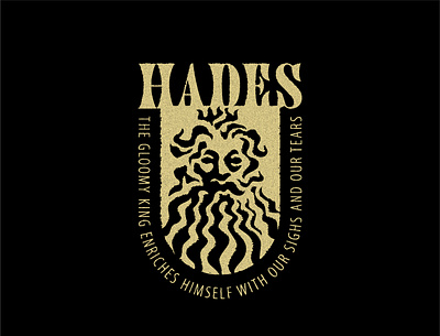 Hades emblem branding design god graphic design hades illustration logo mythology ui ux vector