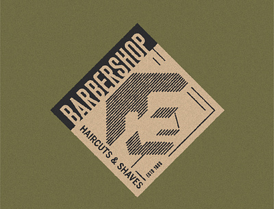 Barbershop emblem barber barbershop branding design graphic design hair haircut illustration logo ui ux vector