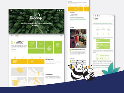 BEcoop Webpage Design and Development design graphic design illustration ui ux