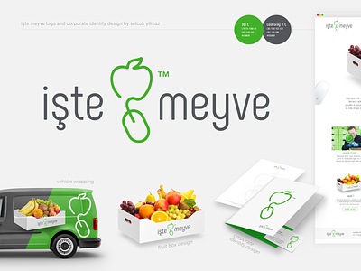 İşte Meyve Logo and Branding Design branding design fruit logo office selcukyilmaz sy