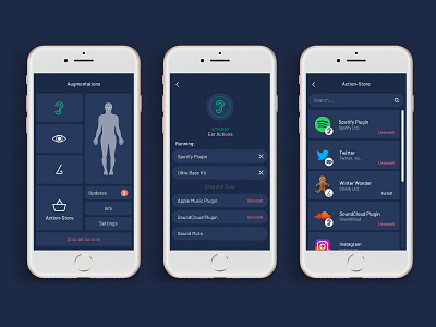 Augmentation App | Design Concept app appdesign augmentation augmented design future ui uiux