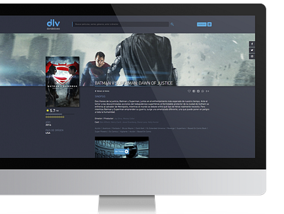 Movie Detail Page css design html movie serie ui ux web web design