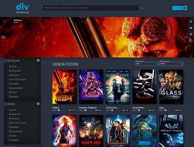 Search Movie Platform css design html ui ux web web design