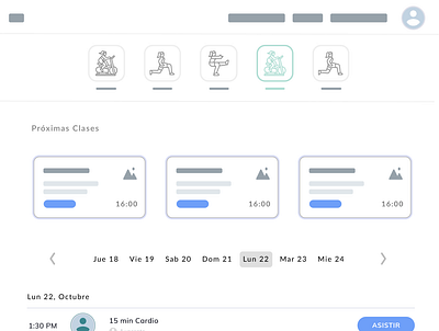 Wireframe - Online Training Platform ux web wireframing