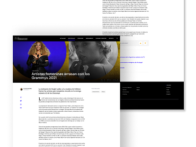 Online News css design html ux web