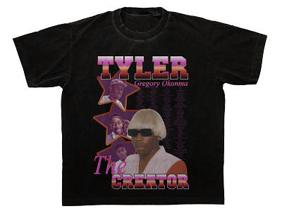 tyler the creator 90's rap tees/tshirt bootleg bootlegdesign bootlegtshirt design graphic design illustration illustrator logo nascartees photoshop